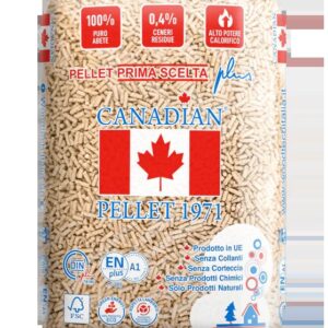 Pellet di abete Canadian ENplus A1 – Bancale 70 sacchi da 15 kg
